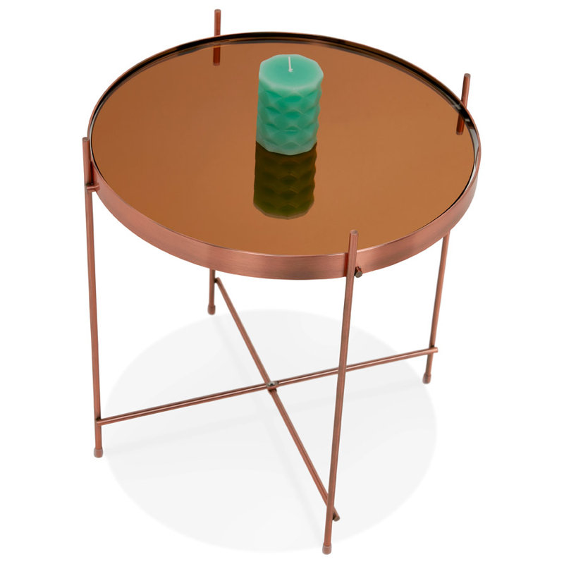 Windrim End Table, Copper