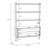 Caskie Manufactured Wood Shelving Unit-1896634020