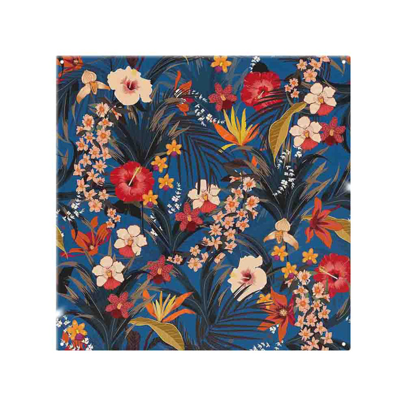 Bright Tropical Flowers & Plants Splash Back, 75cm L x 60cm W