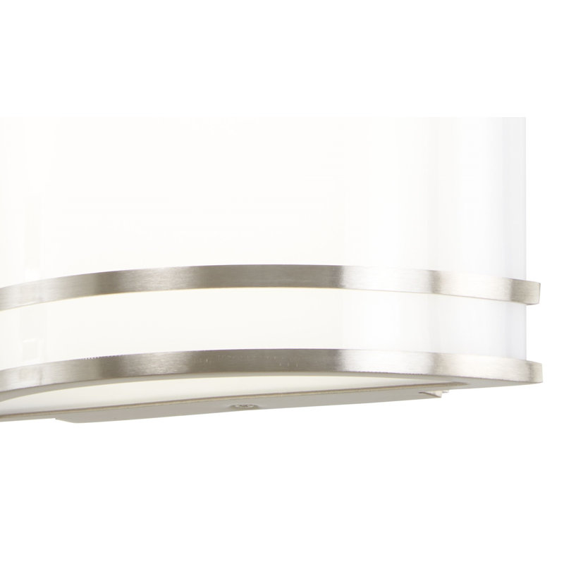LED Flush Mounted Sconce, Brushed Nickel