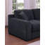 Chiara 128"W Charcoal Chenille Fabric Corner Sectional Sofa With Right-Facing Chaise-1000571476