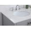 Meuble-lavabo simple 42 po avec plateau en marbre Hines-2128195550