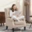 Chaise longue capitonnée - beige-1948266350