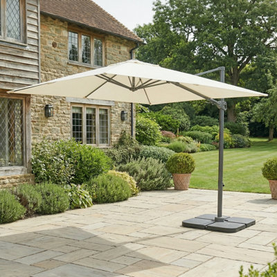 250cm Lighted Cantilever Parasol