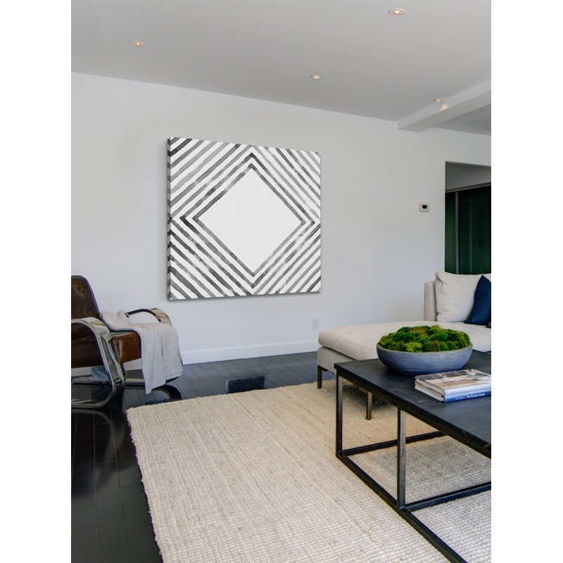 «Square In Profondeur», reproduction d'art sur toile tendue, H 18 po x l 18 po x P 1,5 po