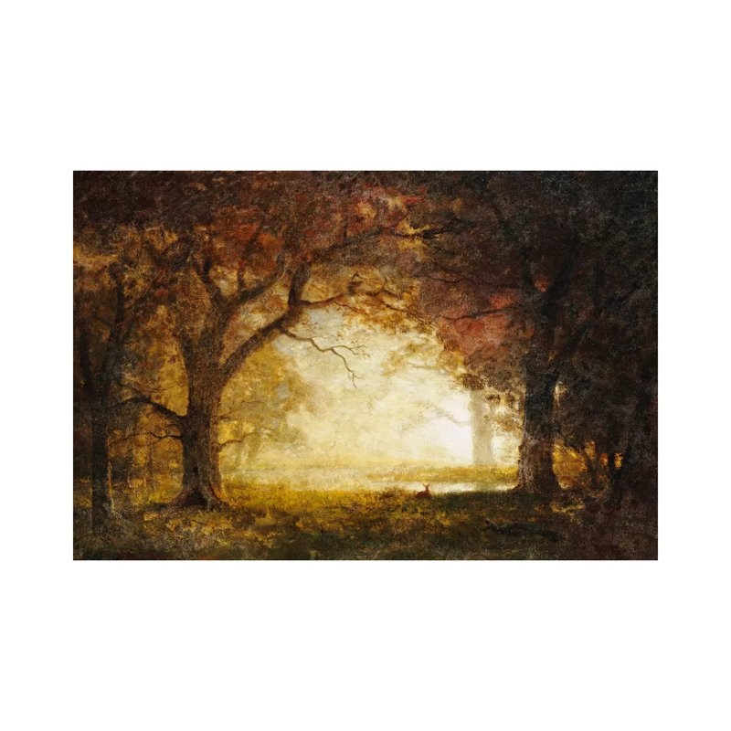 «Forest Sunrise - Giclée sur toile tendue avec châssis»