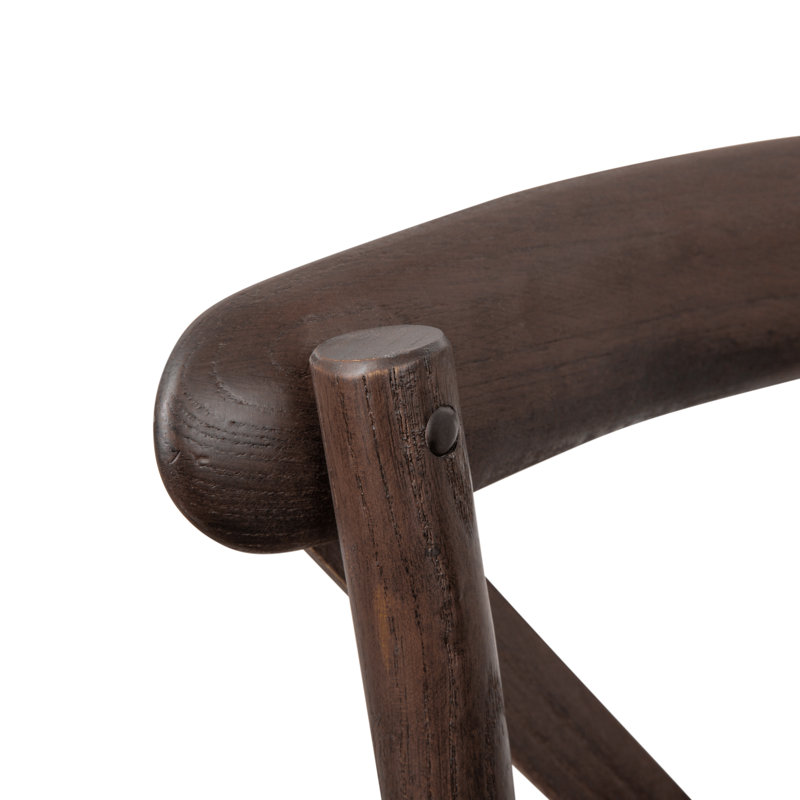 Chaise de bistro en bois Aroust, Acajou, 2