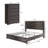 Farmhouse 2 Piece Bedroom Set, Platform Bed And 5 Drawer Dresser-740662839-740662829