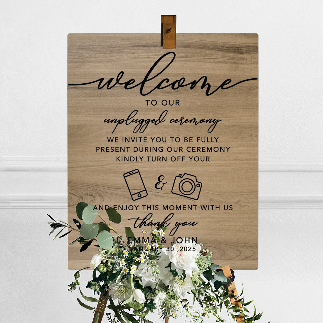Koyal Wholesale Large Wooden Welcome Sign For Wedding Custom Names ...