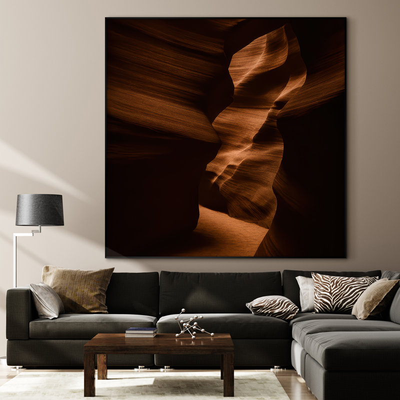 Très grande reproduction d'art sur toile - Paysage naturel, paysage moderne, œuvre d'art, décor pour le salon ou la chambre à coucher - «Assemblage requis du cadre (cadre non fini)»