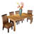Teak Solid Wood Dining Table-19183332