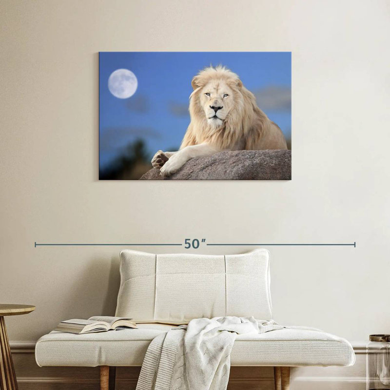 Brampt Lion Wild Cat, 24" H x 36" W