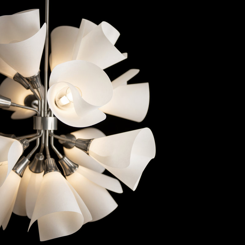 Mobius 16 - Light Sputnik Sphere Chandelier, Sterling