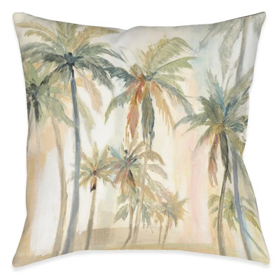 The Palms Reversible Throw Pillow