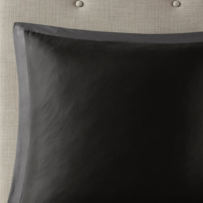 Édredon 8 pièces gris foncé avec literie garantie