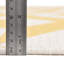 Tapis intérieur / extérieur en polypropylène tissé à la machine géométrique jaune / ivoire-833379809