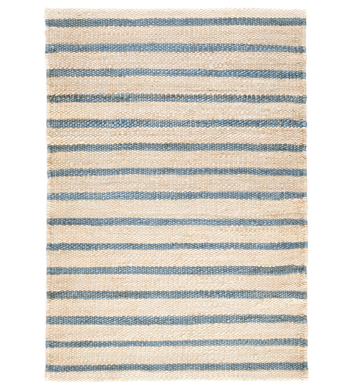 Moana Stripe Handwoven Jute Rug, Rectangle 4' x 6'