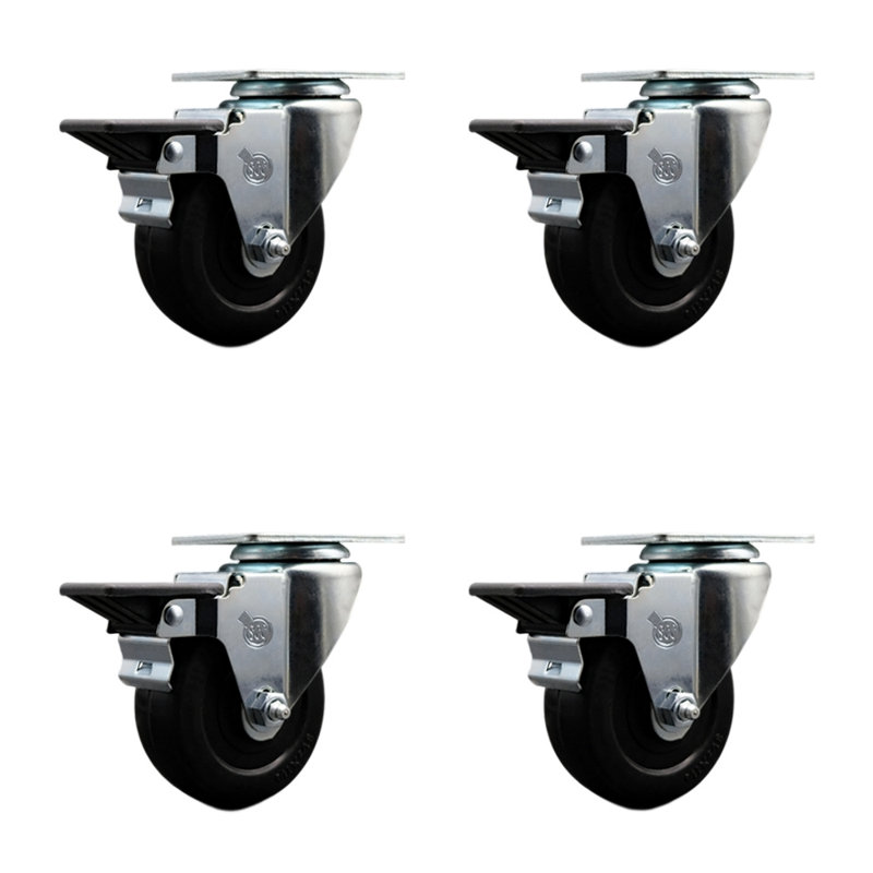Rubber Caster Posi Brake Service