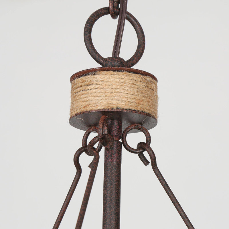 4-Light Natural Bowl-Shaped Chandelier Boho Style Sloped Ceiling Design with White WoodBead Shade