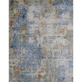 Hand Knotted Abstract Area Rug
