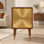 Table de chevet en bois massif Manila Gold