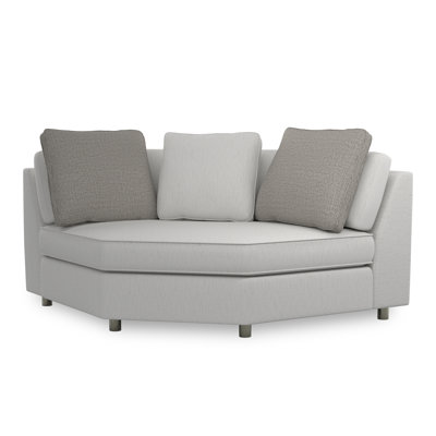 I'm Shelf-ish Barrel Chair Chair with Ottoman