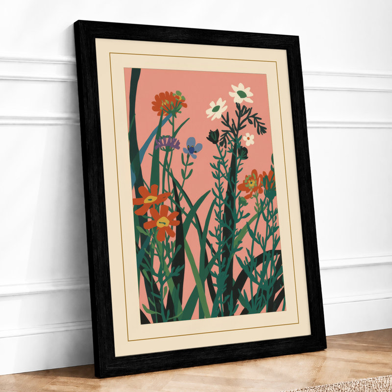 Arrangement Botanical - Framed Print, Black, A4 - 29.7 x 21.0 cm