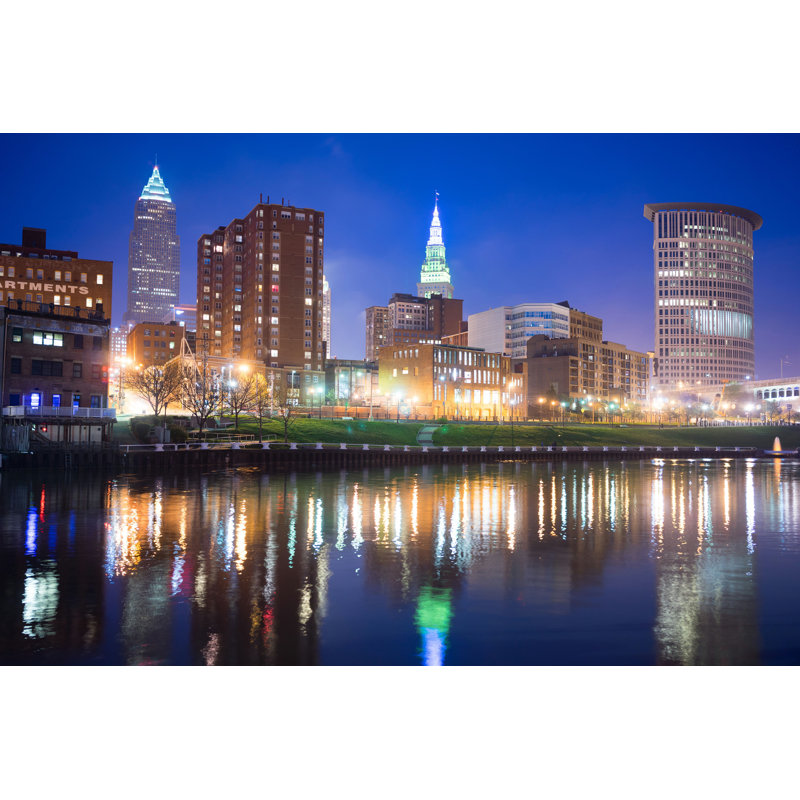 " Cleveland Ohio City ", 12" H x 18" W  