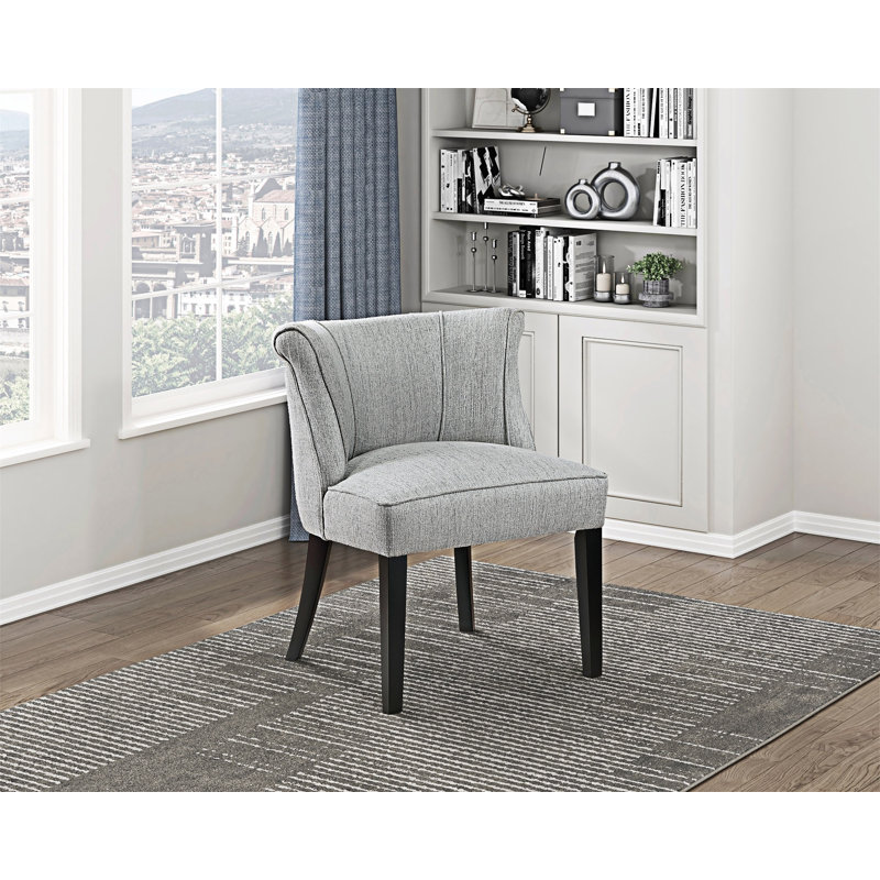 Chaise d'appoint rembourrée, Gris