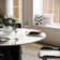 Suzzie Modern Sintered Stone Round Dining Table for 4-6 with Pedestal Base, Pre-Assembly