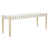 Light Oak Frame/Off-White Leather