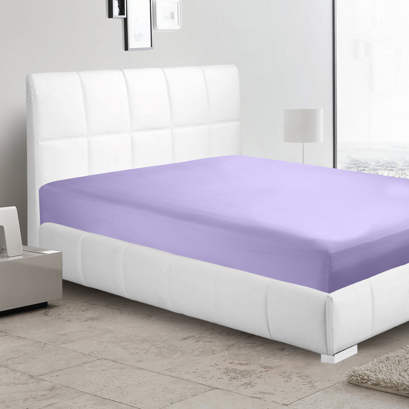 Drap-housse simple de couleur unie Premier., Lavande, Simple