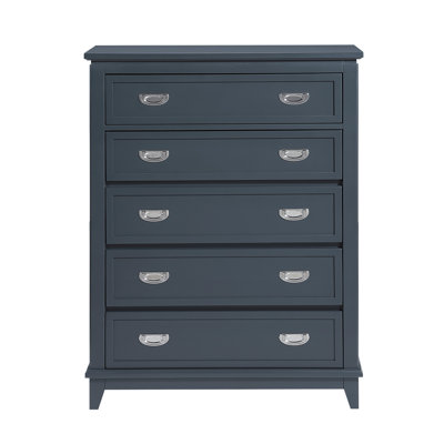 Commode de rangement verticale en bois bleu marine avec commode verticale 5 pièces pour meubles de chambre à coucher 1 pièce (commode non incluse)