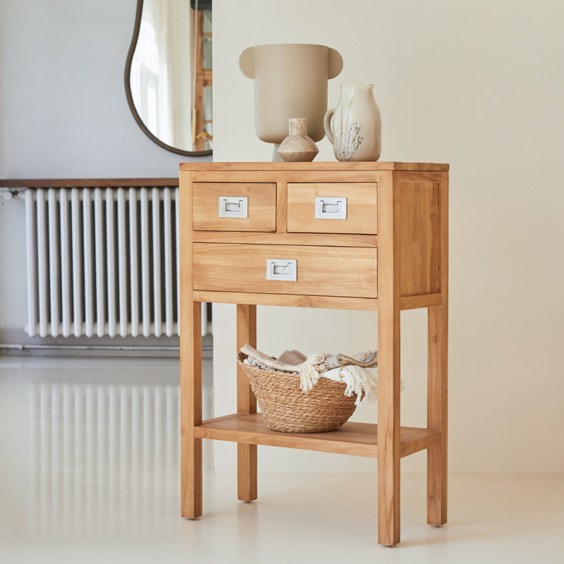 60cm Solid Wood Console Table
