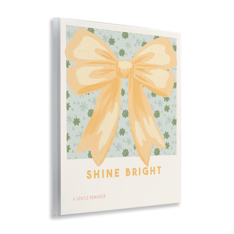 Plaque murale jaune vif Shine, par Courtney Haley