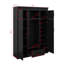Arbre d'entrée 85,5 po avec banc, armoire de rangement pour hall d'entrée avec 3 crochets, portemanteau avec 4 portes, 1 tiroir et tablettes réglables-835109149