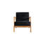 Chaise rembourrée en microfibre de style rétro-2021729986