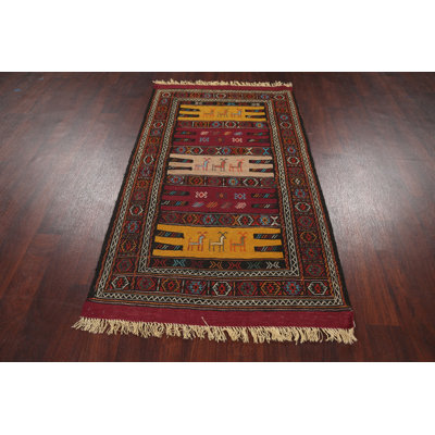 One-of-a-Kind 3'3'' X 5'9'' New Age Wool Area Rug in