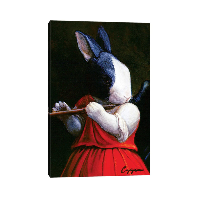 Bunny Angel by Melinda Copper - Wrapped Canvas Gallery-Wrapped Canvas Giclée, 30.48cm H x 20.32cm W x 1.905cm D