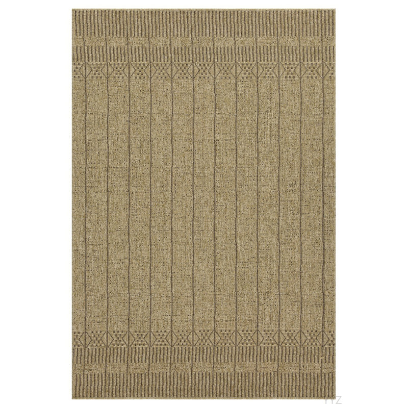 Earth GC_NTL1009 Jute/Mocha 7 Ft. 10 In. X 10 Ft. 3 In. Indoor/Outdoor Area Rug, Rectangle 7'10" x 10'3"