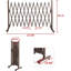 Clôture en métal brun H 40,74 po x l 200,78 po-89164408