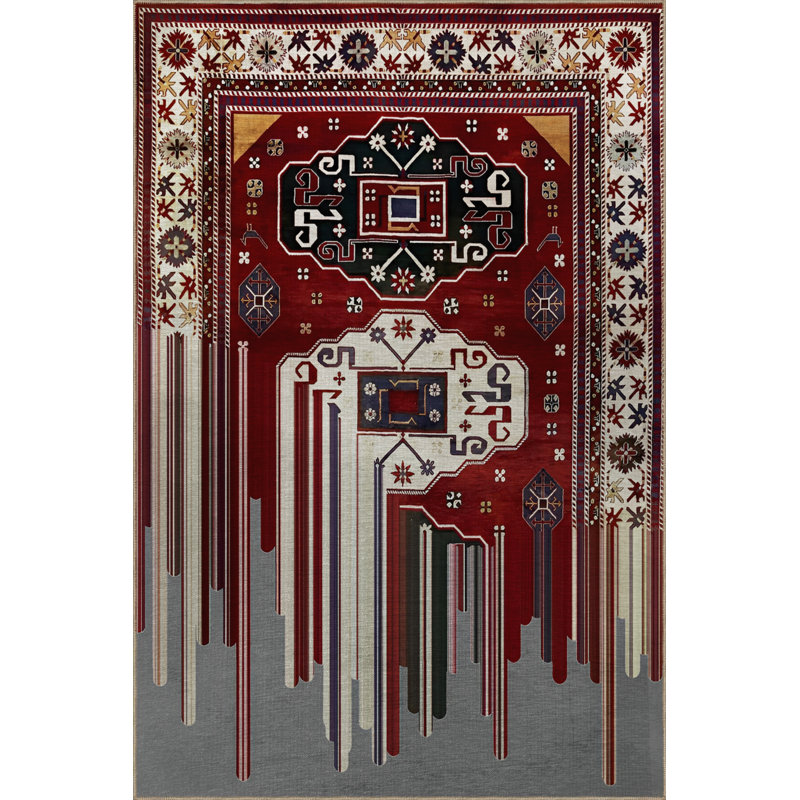 Tapis intérieur / extérieur rectangulaire Rysa, Rectangle 3 pi 3 po x 6 pi 7 po