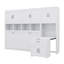 Lit simple escamotable avec placard, tiroirs et bureau
