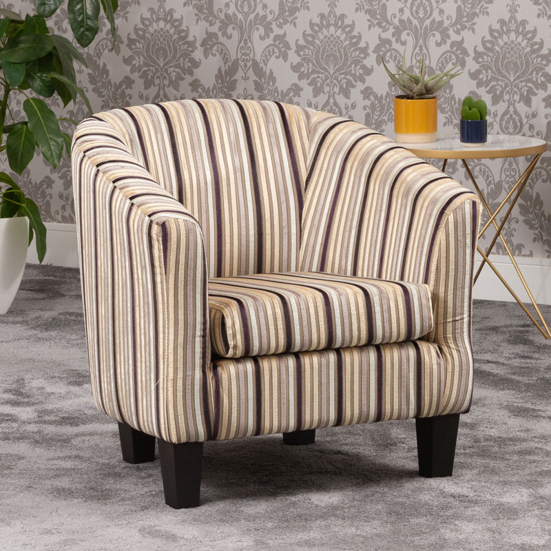 Hobart Upholstered Barrel Chair, Black