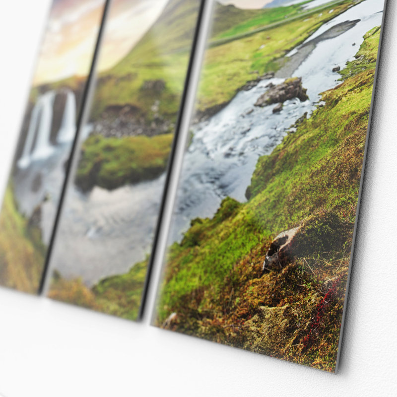 3 Piece No Frame Painting on Glass