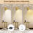 Modern Floor Lamp With 2-Tier End Bedside Tables Storage Shelves Accent Light