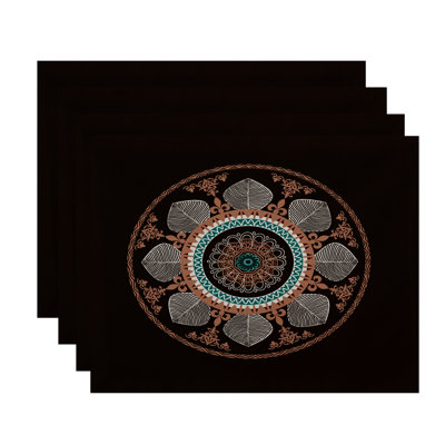 Harrel Polyester Abstract Rectangle Placemat
