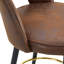 Tabouret de bar pivotant à 360 degrés avec conception ergonomique et siège rembourré