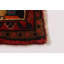 Tapis rouge unique en laine de style années 1990 5 pi x 6 pi 6 po Hassin