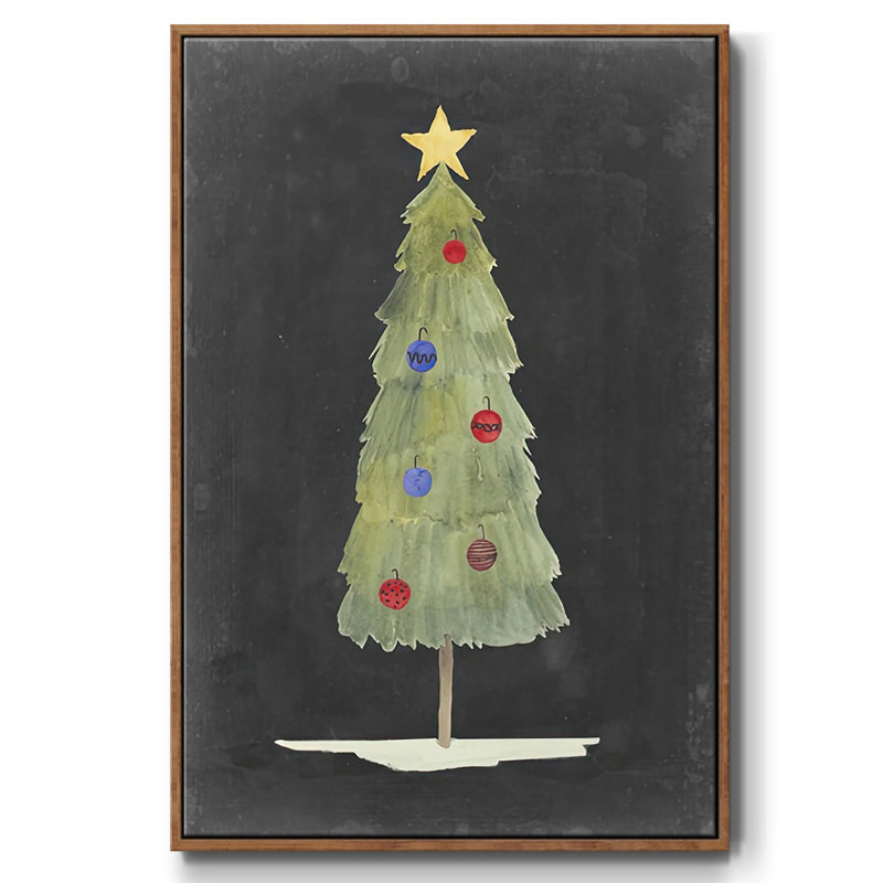 Lueur de Noël II, H 41 po x l 27 po x P 1,5 po, Noyer